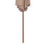 Garden umbrella with wooden pole 270 cm taupe gray by vidaXL, Umbrellas - Ref: Foro24-44516, Price: 68,38 €, Discount: %