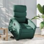 Sillón eléctrico reclinable elevable de tela verde oscuro de , Sillones - Ref: Foro24-3204008, Precio: 307,86 €, Descuento: %