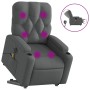 Liftable reclining electric massage chair dark gray fabric by , Armchairs - Ref: Foro24-3204747, Price: 340,06 €, Discount: %