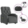 Sillón de masaje eléctrico reclinable elevable tela gris oscuro de , Sillones - Ref: Foro24-3204747, Precio: 328,89 €, Descue...