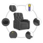 Liftable reclining electric massage chair dark gray fabric by , Armchairs - Ref: Foro24-3204747, Price: 340,06 €, Discount: %