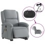 Sillón de masaje eléctrico reclinable elevable tela gris claro de , Sillones - Ref: Foro24-3204200, Precio: 336,02 €, Descuen...