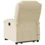 Liftable reclining electric massage chair cream fabric by , Armchairs - Ref: Foro24-3204209, Price: 334,47 €, Discount: %