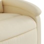 Liftable reclining electric massage chair cream fabric by , Armchairs - Ref: Foro24-3204209, Price: 334,47 €, Discount: %