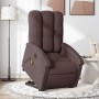 Sillón masaje eléctrico reclinable elevable tela marrón oscuro de , Sillones - Ref: Foro24-3204133, Precio: 334,57 €, Descuen...