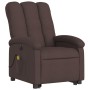 Electric massage chair reclining liftable dark brown fabric by , Armchairs - Ref: Foro24-3204133, Price: 331,49 €, Discount: %