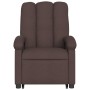 Electric massage chair reclining liftable dark brown fabric by , Armchairs - Ref: Foro24-3204133, Price: 331,49 €, Discount: %