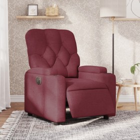 Sillón reclinable eléctrico tela rojo tinto de , Sillones - Ref: Foro24-3204689, Precio: 294,99 €, Descuento: %