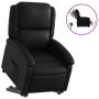 Sillón reclinable elevable eléctrico de cuero sintético negro de , Sillones - Ref: Foro24-3204240, Precio: 325,19 €, Descuent...