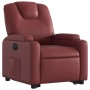 Sillón elevable eléctrico cuero artificial rojo tinto de , Sillones - Ref: Foro24-3204448, Precio: 344,50 €, Descuento: %