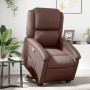 Brown synthetic leather lift-up recliner by , Armchairs - Ref: Foro24-3204228, Price: 357,92 €, Discount: %