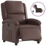 Sillón reclinable eléctrico de cuero sintético marrón de , Sillones - Ref: Foro24-3204214, Precio: 265,18 €, Descuento: %