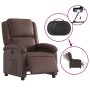 Sillón reclinable eléctrico de cuero sintético marrón de , Sillones - Ref: Foro24-3204214, Precio: 265,18 €, Descuento: %