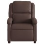 Sillón reclinable eléctrico de cuero sintético marrón de , Sillones - Ref: Foro24-3204214, Precio: 265,18 €, Descuento: %