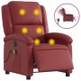 Red Artificial Leather Reclining Massage Chair by , Armchairs - Ref: Foro24-3204223, Price: 253,91 €, Discount: %