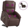 Brown synthetic leather electric lift massage chair by , Armchairs - Ref: Foro24-3204249, Price: 340,31 €, Discount: %