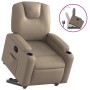 Sillón reclinable elevable cuero artificial color capuchino de , Sillones - Ref: Foro24-3204436, Precio: 272,20 €, Descuento: %