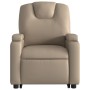 Sillón reclinable elevable cuero artificial color capuchino de , Sillones - Ref: Foro24-3204436, Precio: 272,20 €, Descuento: %