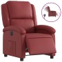 Sillón reclinable eléctrico de cuero sintético rojo tinto de , Sillones - Ref: Foro24-3204216, Precio: 317,95 €, Descuento: %