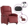 Sillón reclinable eléctrico de cuero sintético rojo tinto de , Sillones - Ref: Foro24-3204216, Precio: 317,95 €, Descuento: %