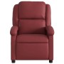 Sillón reclinable eléctrico de cuero sintético rojo tinto de , Sillones - Ref: Foro24-3204216, Precio: 317,95 €, Descuento: %