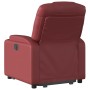 Sillón reclinable elevable cuero artificial rojo tinto de , Sillones - Ref: Foro24-3204434, Precio: 291,13 €, Descuento: %