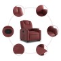 Sillón reclinable elevable cuero artificial rojo tinto de , Sillones - Ref: Foro24-3204434, Precio: 291,13 €, Descuento: %