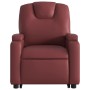 Sillón reclinable elevable cuero artificial rojo tinto de , Sillones - Ref: Foro24-3204434, Precio: 291,13 €, Descuento: %