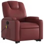 Sillón reclinable de masaje de pie cuero artificial rojo tinto de , Sillones - Ref: Foro24-3204441, Precio: 289,37 €, Descuen...