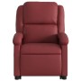 Sillón reclinable de masaje de pie cuero artificial rojo tinto de , Sillones - Ref: Foro24-3204237, Precio: 273,21 €, Descuen...