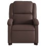 Sillón reclinable de masaje de pie de cuero sintético marrón de , Sillones - Ref: Foro24-3204235, Precio: 288,05 €, Descuento: %