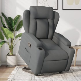 Sillón reclinable elevable de tela gris oscuro de , Sillones - Ref: Foro24-3204483, Precio: 329,99 €, Descuento: %