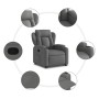 Sillón reclinable elevable de tela gris oscuro de , Sillones - Ref: Foro24-3204483, Precio: 329,98 €, Descuento: %