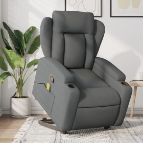 Silla de masaje reclinable de pie de tela gris oscuro de , Sillones - Ref: Foro24-3204495, Precio: 275,26 €, Descuento: %