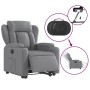 Light Gray Fabric Electric Liftable Recliner Chair by , Armchairs - Ref: Foro24-3204506, Price: 317,99 €, Discount: %