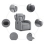 Sillón eléctrico reclinable elevable de tela gris claro de , Sillones - Ref: Foro24-3204506, Precio: 327,66 €, Descuento: %