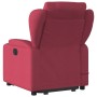 Sillón reclinable de masaje elevable tela rojo tinto de , Sillones - Ref: Foro24-3204497, Precio: 309,24 €, Descuento: %