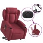 Sillón reclinable de masaje elevable tela rojo tinto de , Sillones - Ref: Foro24-3204497, Precio: 309,24 €, Descuento: %