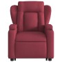 Sillón reclinable de masaje elevable tela rojo tinto de , Sillones - Ref: Foro24-3204497, Precio: 309,24 €, Descuento: %