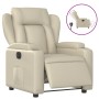 Cream Faux Leather Power Recliner by , Armchairs - Ref: Foro24-3204531, Price: 269,32 €, Discount: %