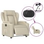 Cream Faux Leather Power Recliner by , Armchairs - Ref: Foro24-3204531, Price: 269,32 €, Discount: %