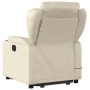 Cream-colored artificial leather foot massage recliner by , Armchairs - Ref: Foro24-3204552, Price: 311,32 €, Discount: %