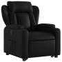 Black artificial leather liftable recliner chair by , Armchairs - Ref: Foro24-3204544, Price: 295,66 €, Discount: %