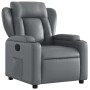 Sillón reclinable eléctrico de cuero sintético gris de , Sillones - Ref: Foro24-3204533, Precio: 292,52 €, Descuento: %