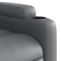 Sillón reclinable eléctrico de cuero sintético gris de , Sillones - Ref: Foro24-3204533, Precio: 292,52 €, Descuento: %