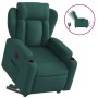 Sillón eléctrico reclinable elevable de tela verde oscuro de , Sillones - Ref: Foro24-3204512, Precio: 328,78 €, Descuento: %