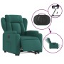 Sillón eléctrico reclinable elevable de tela verde oscuro de , Sillones - Ref: Foro24-3204512, Precio: 328,78 €, Descuento: %