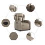 Sillón reclinable elevable cuero artificial color capuchino de , Sillones - Ref: Foro24-3204550, Precio: 289,35 €, Descuento: %