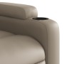 Sillón reclinable elevable cuero artificial color capuchino de , Sillones - Ref: Foro24-3204550, Precio: 289,35 €, Descuento: %