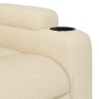 Sillón de masaje eléctrico reclinable elevable tela crema de , Sillones - Ref: Foro24-3204527, Precio: 348,53 €, Descuento: %